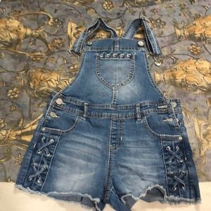 Girls denim jumpers